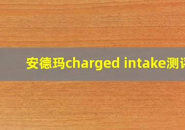 安德玛charged intake测评